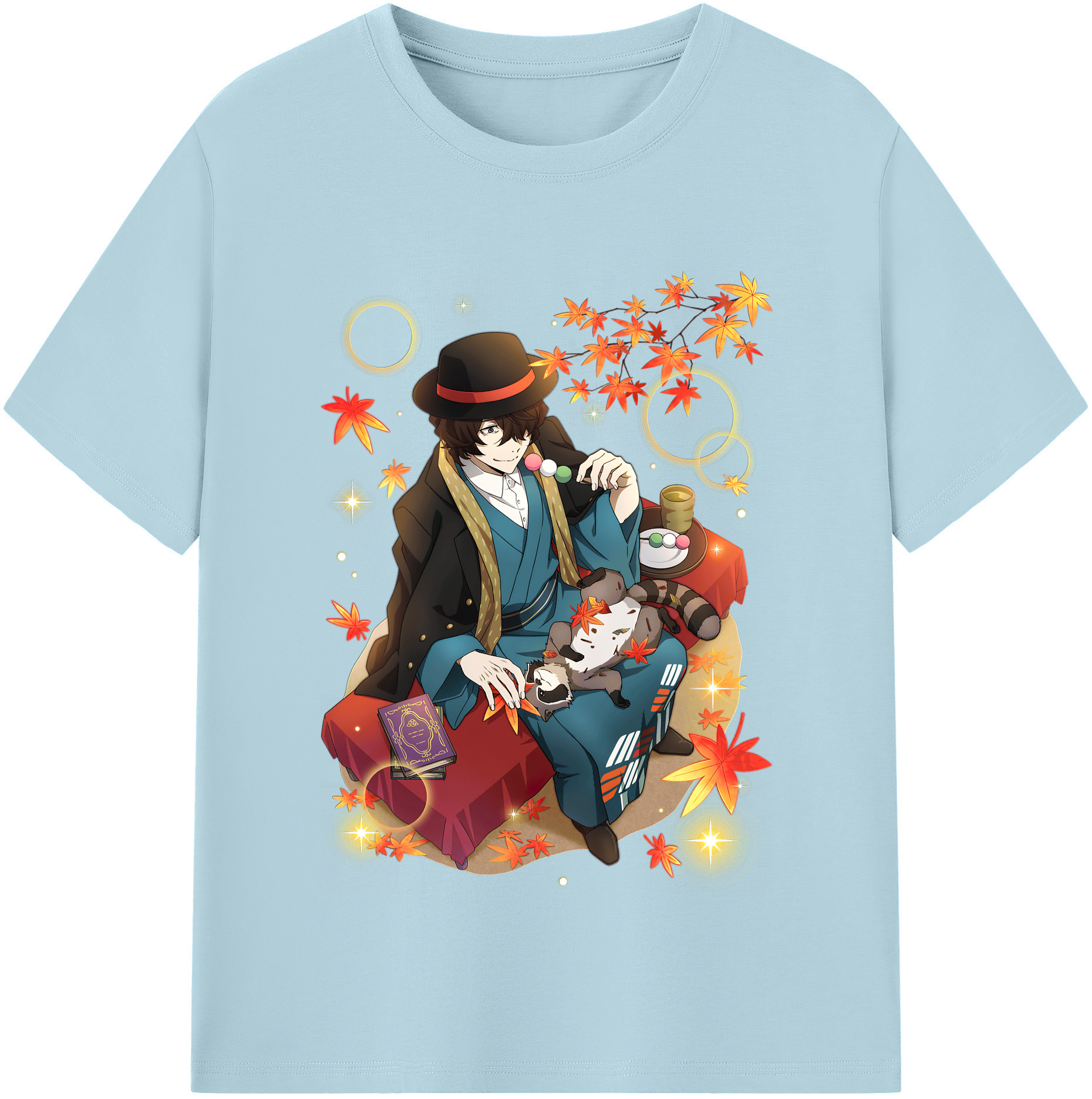 （画像用） 文豪ストレイドッグス Bungo Stray Dogs 綿100％半袖Tシャツ（フロントプリント）